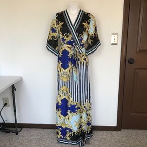 NY&Co. Satin Belted Wrap Dress